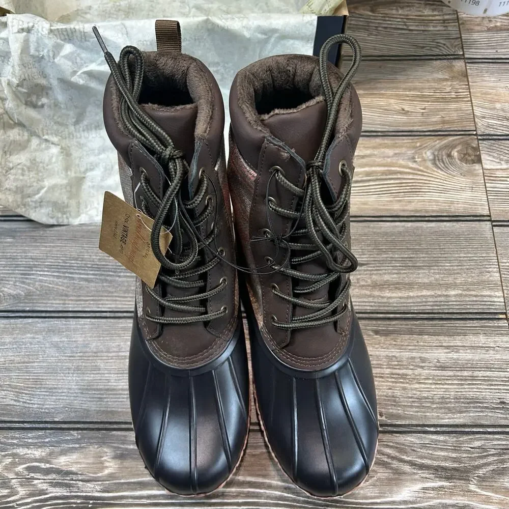 Weatherproof Adam II Duck Boot-Aztec, New in the Box, Size 8